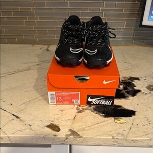 Nike Black and White Cleats